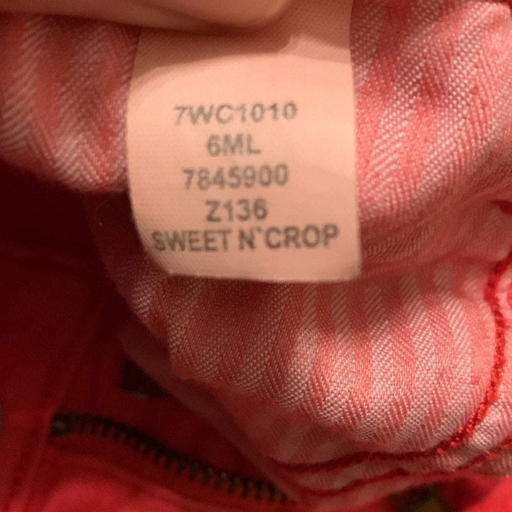 Lucky Brand Sweet’N Crop Coral Pink Jeans Size 4 - Picture 4 of 5